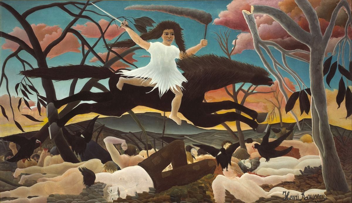 Henri Rousseau (1844-1910) La Guerre, vers 1894 Huile sur toile, 114,5 x 195 cm Paris, musée d’Orsay, achat, 1946.