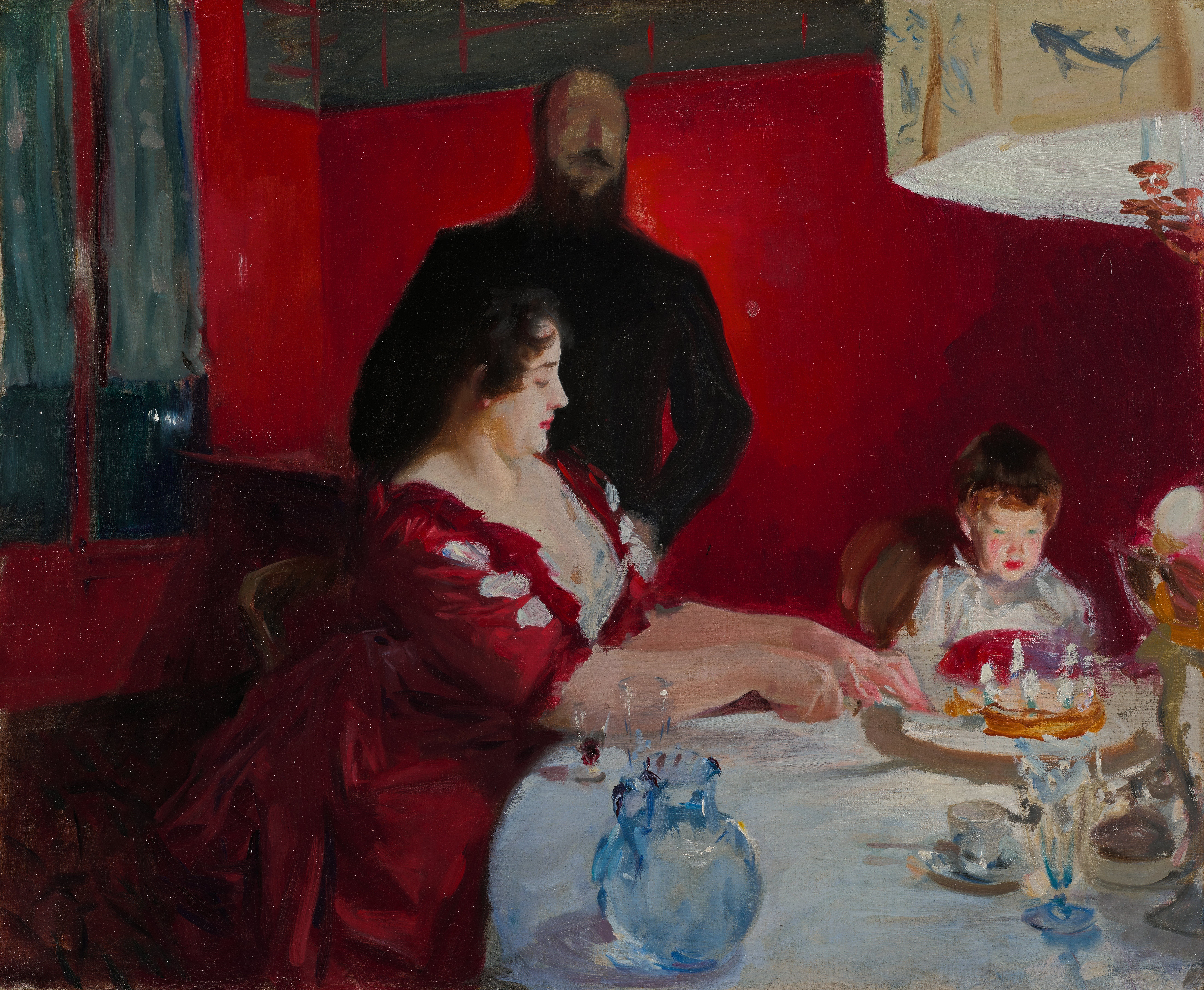 John Singer Sargent (1856-1925), Fête familiale dit aussi La Fête d’anniversaire, 1885. Huile sur toile 61 × 73,7 cm Minneapolis Institute of Art, Fonds Ethel Morrison Van Derlip et Fonds John R. Van Derlip Photo : Minneapolis Institute of Art.