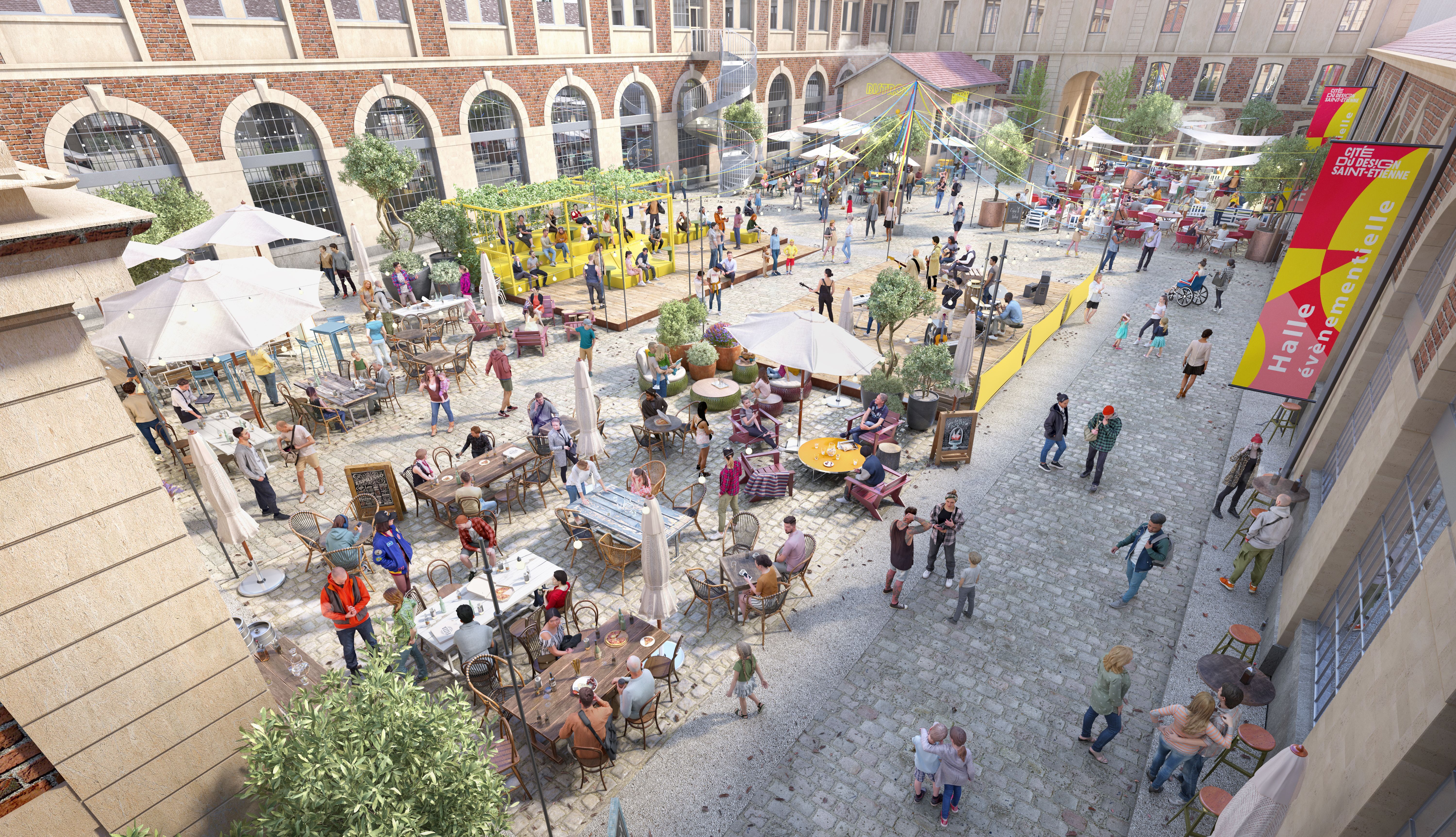 Ambiente de la bienal en la Cité du Design en Saint-Etienne.