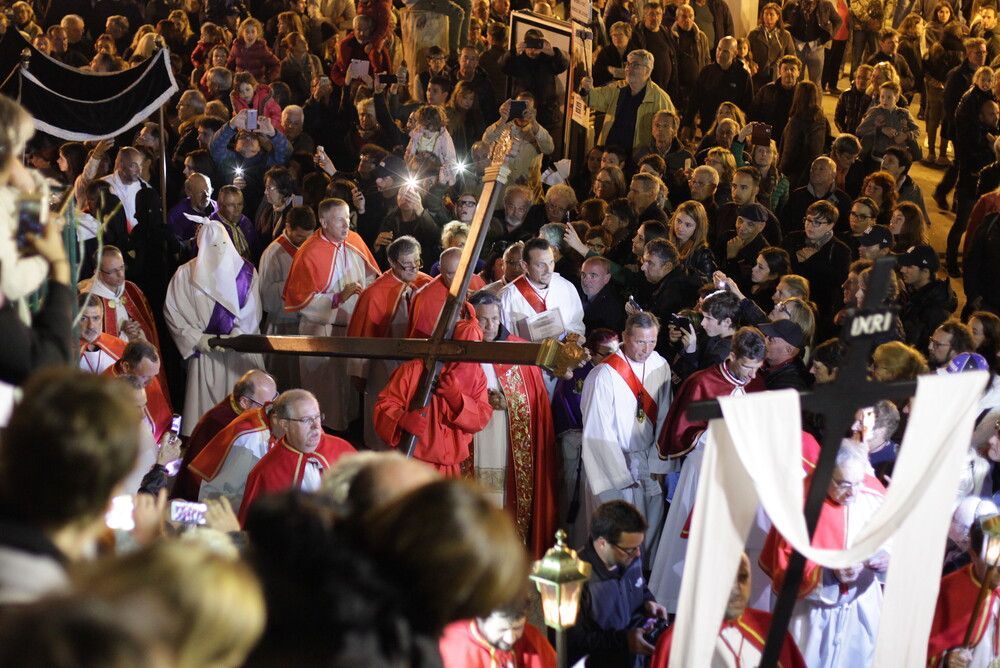 La procesión del Catenaccio, en Sartène, Córcega.