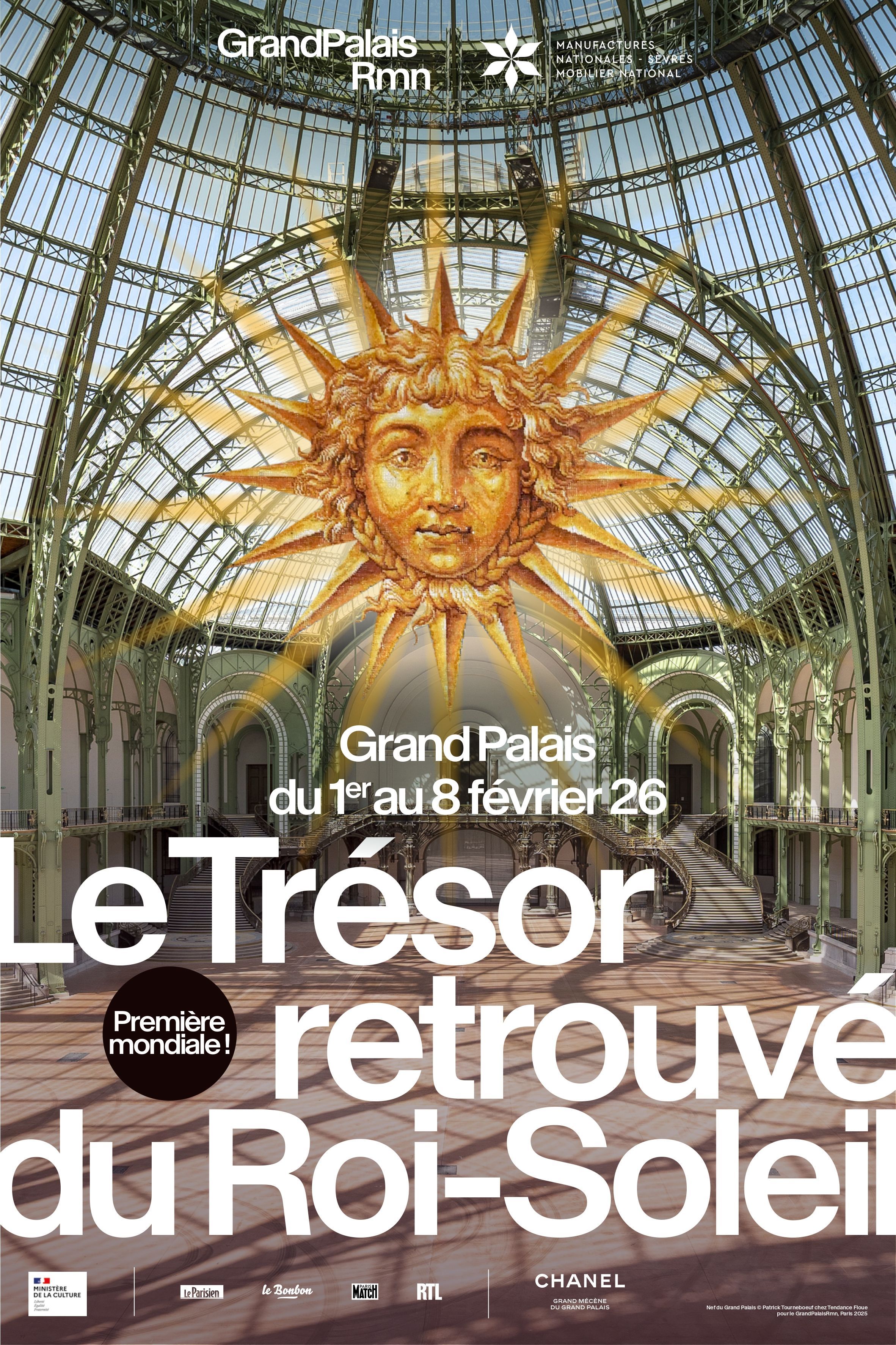 Affiche de l'exposition "Trésor retrouvé du Roi Soleil".