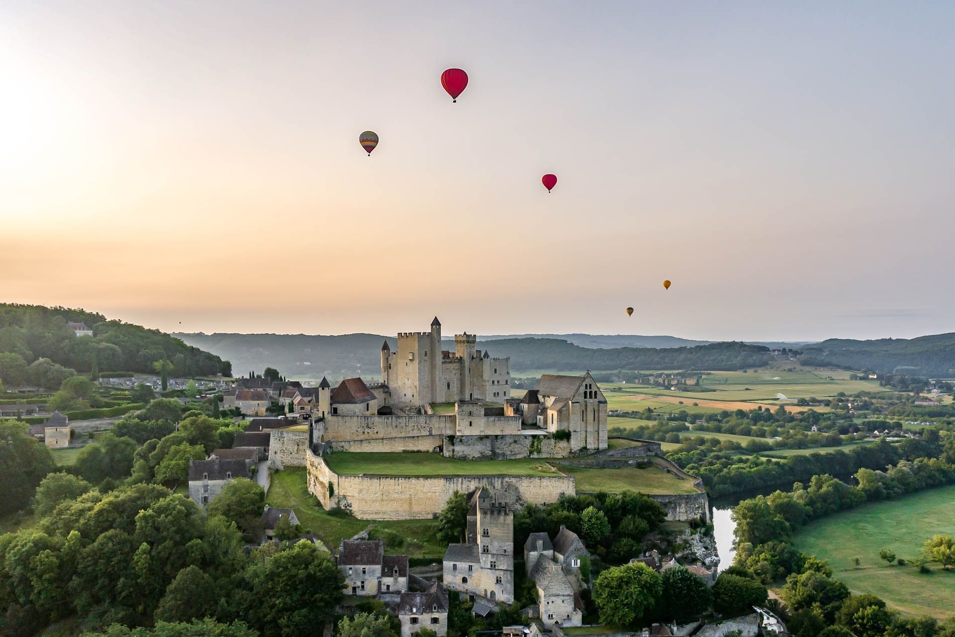 Châteaux de Beynac in de Dordogne-Périgord.