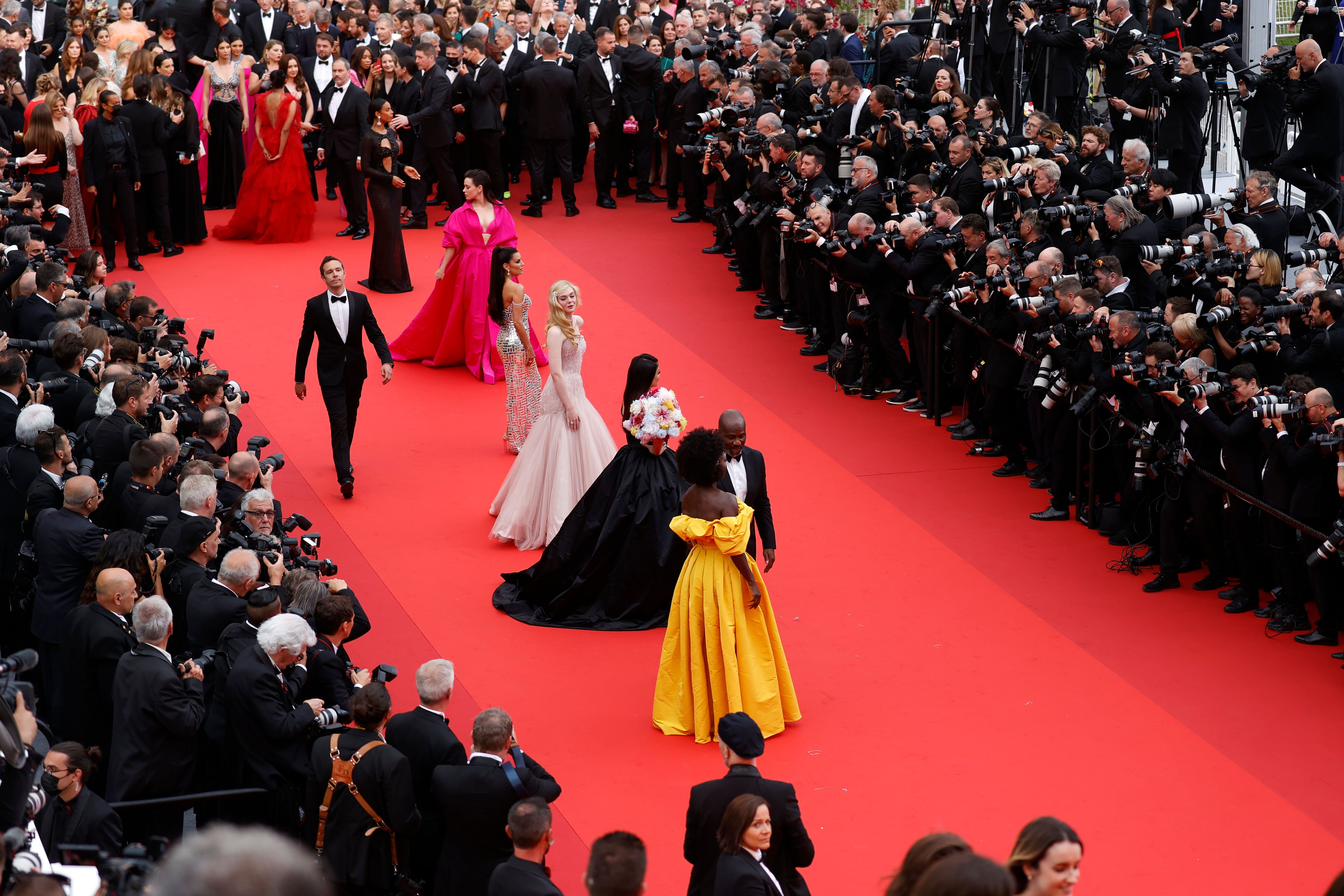 Montée des marches lors du Festival de Cannes (édition 2022). 