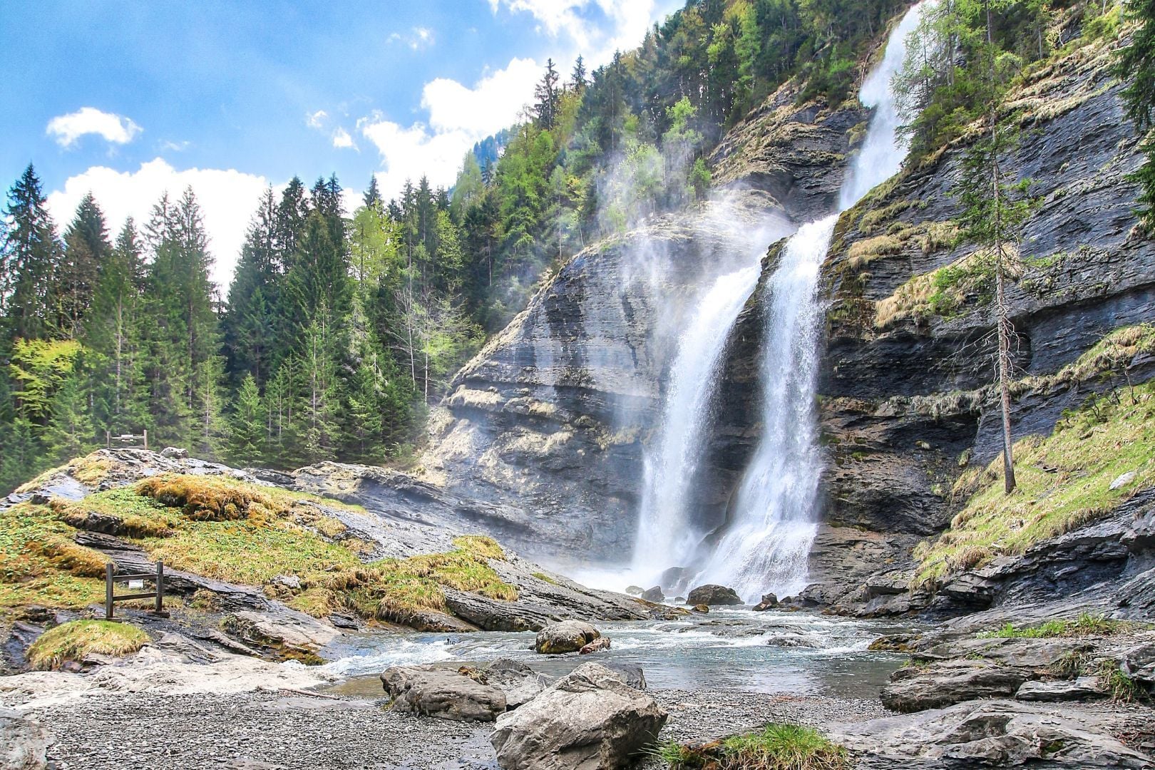 Cascade du Rouget, Sixt-Fer-à-Cheval, Haut-Giffre
