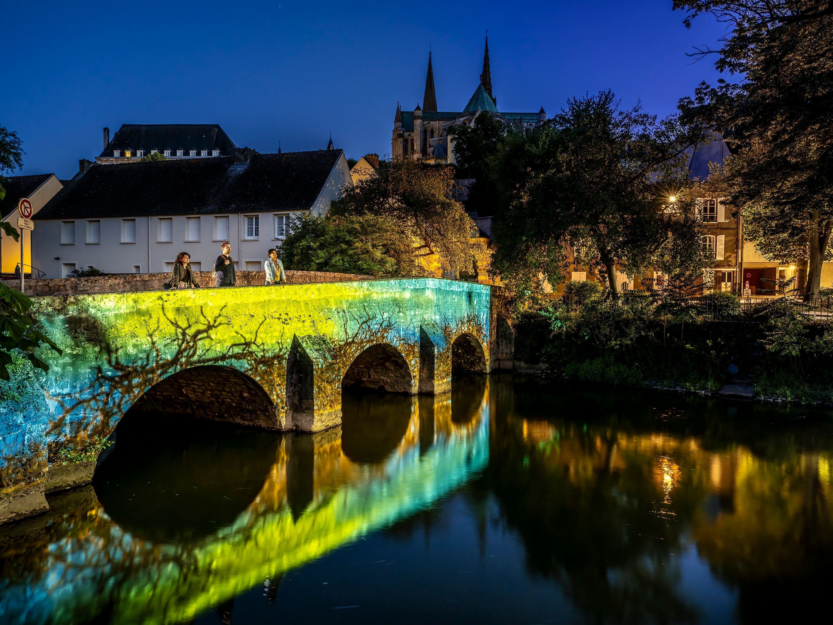 Pont des Minimes à Chartres, dans le Val de Loire. 