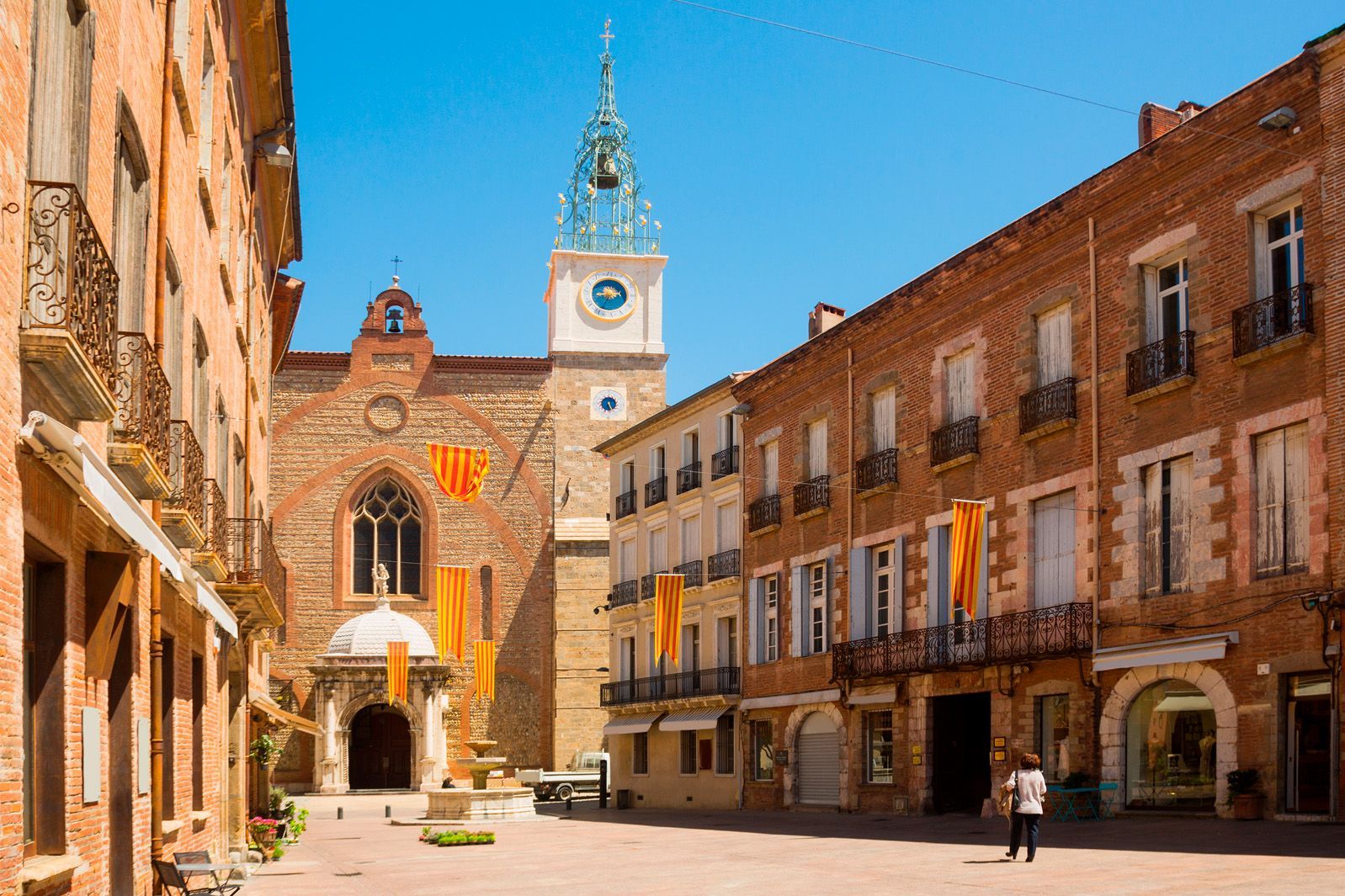 La Catedral de San Juan Bautista, centro de Perpiñán.