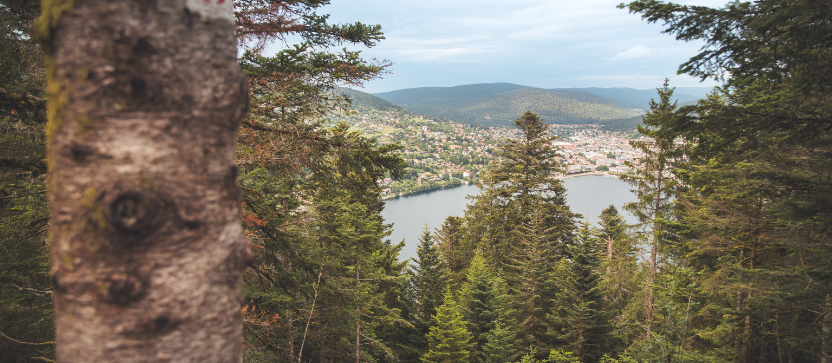 Lac de Gérardmer, Massif des Vosges. 