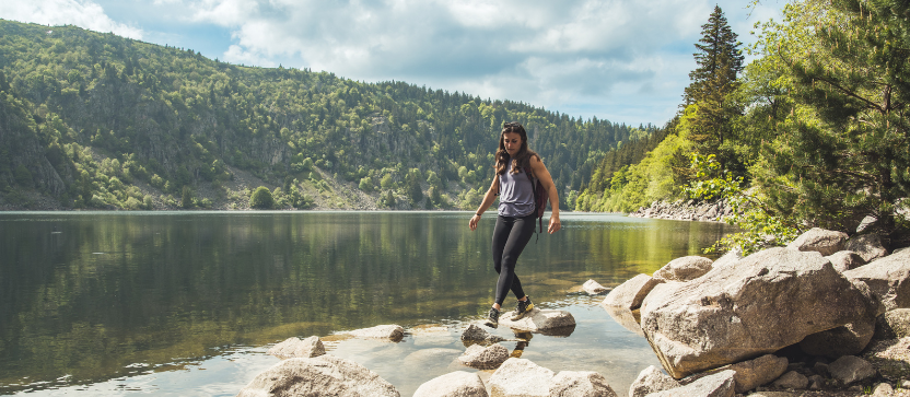 Lac Blanc, Massif des Vosges. 