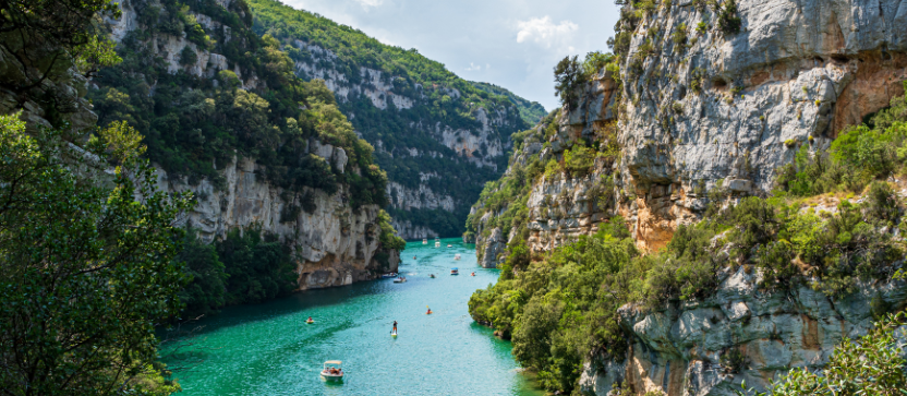 Gorges du Verdon, dans les Alpes du Sud.