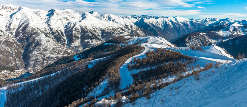 Station d'Auron, dans les Alpes du Sud. 