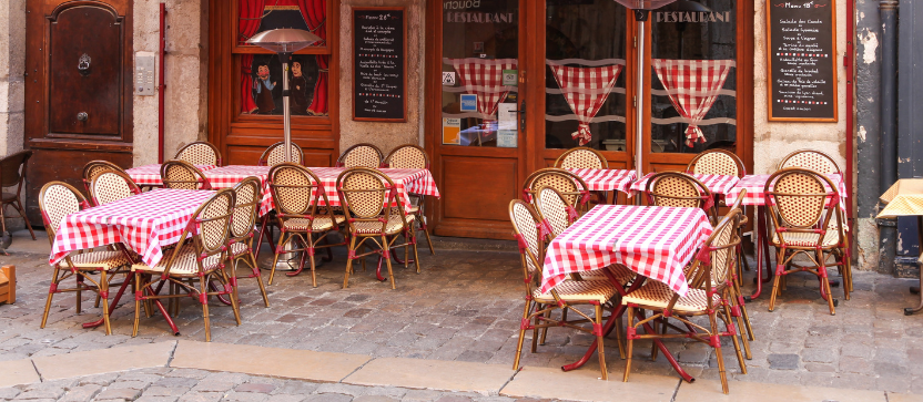 Bouchon lyonnais dans le Vieux-Lyon.