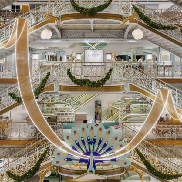 Vitrine de Noël de la Samaritaine, à Paris. 