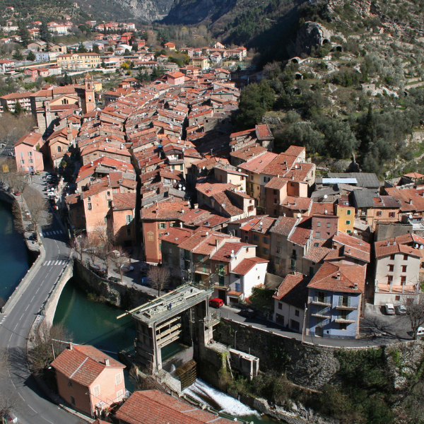 Breil-sur-Roya, dans l'arrière-pays azuréen.
