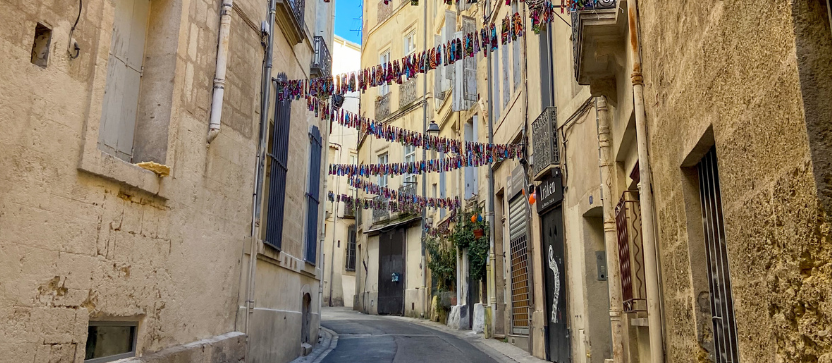 Quartier de l'Ecusson, à Montpellier.