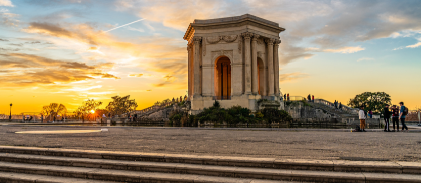 Promenade du Peyrou, à Montpellier. 