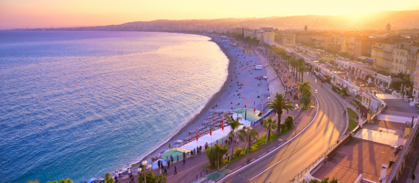 Promenade des Anglais, à Nice. 
