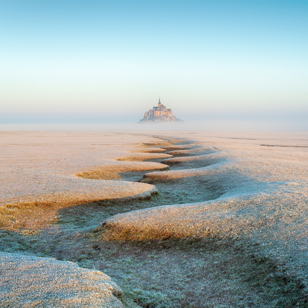 Bahía del Monte Saint-Michel, en Normandía.