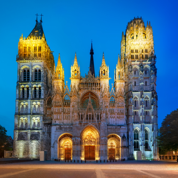 Cathédrale Notre-Dame de Rouen, en Normandie. 