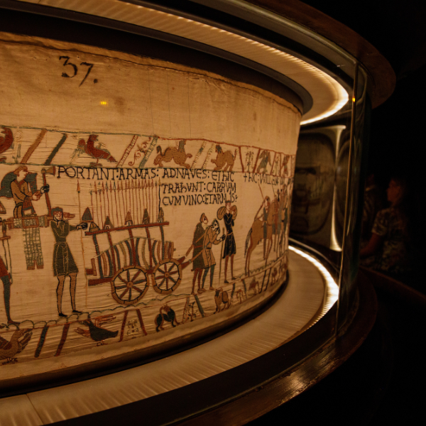 Tapisserie de Bayeux, détail d'une bataille.