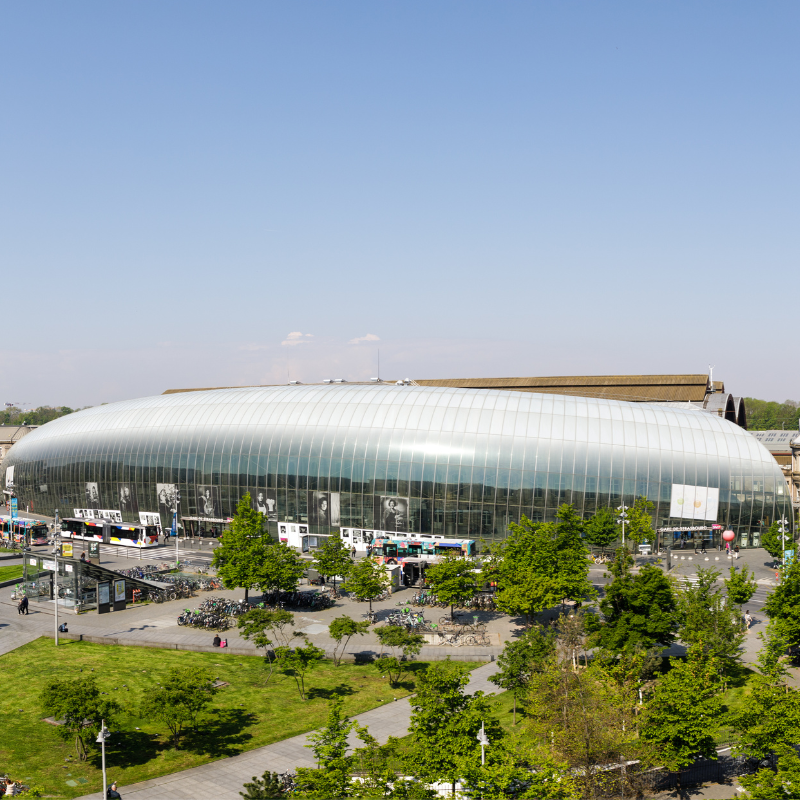 Hauptbahnhof Straßburg im Elsass. 