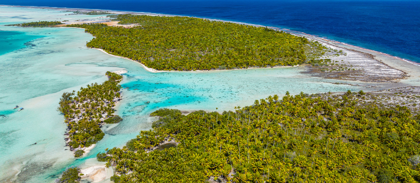 Atoll de Fakarava, dans les îles Tuamotu.