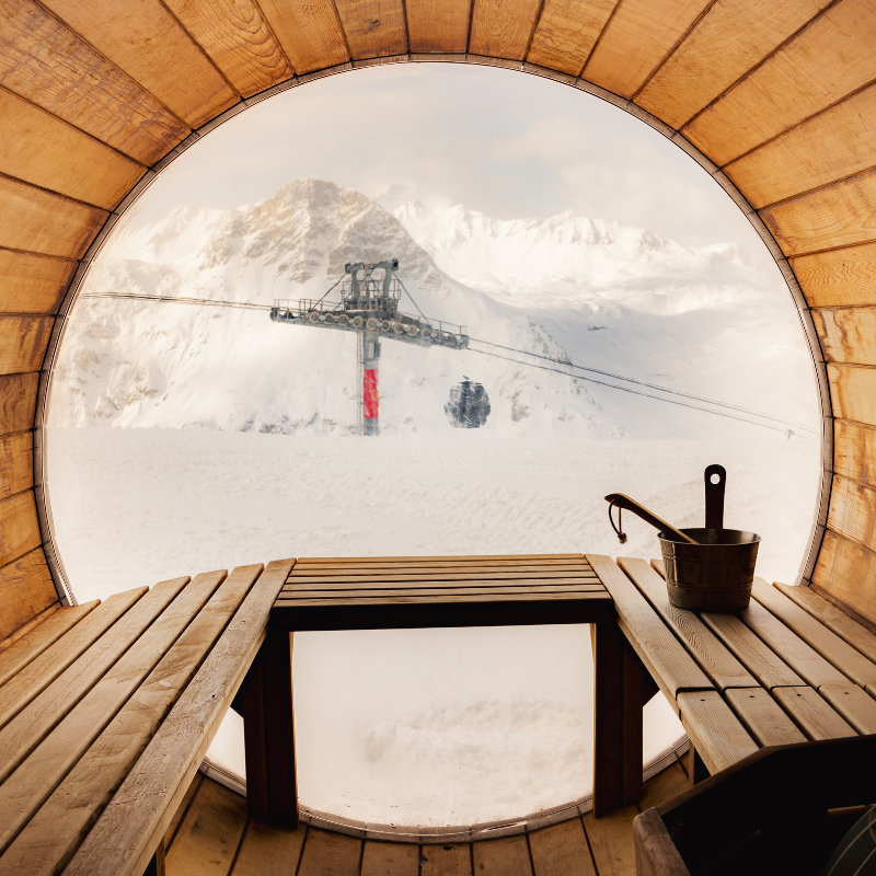 Val d'Isère, dans les Alpes. 