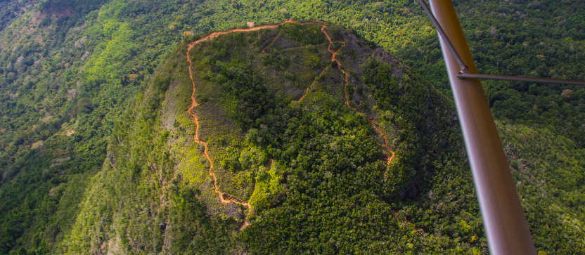 Mont Choungui, à Mayotte. 