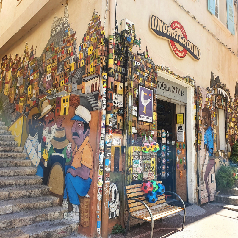 Quartier du Panier, à Marseille. 