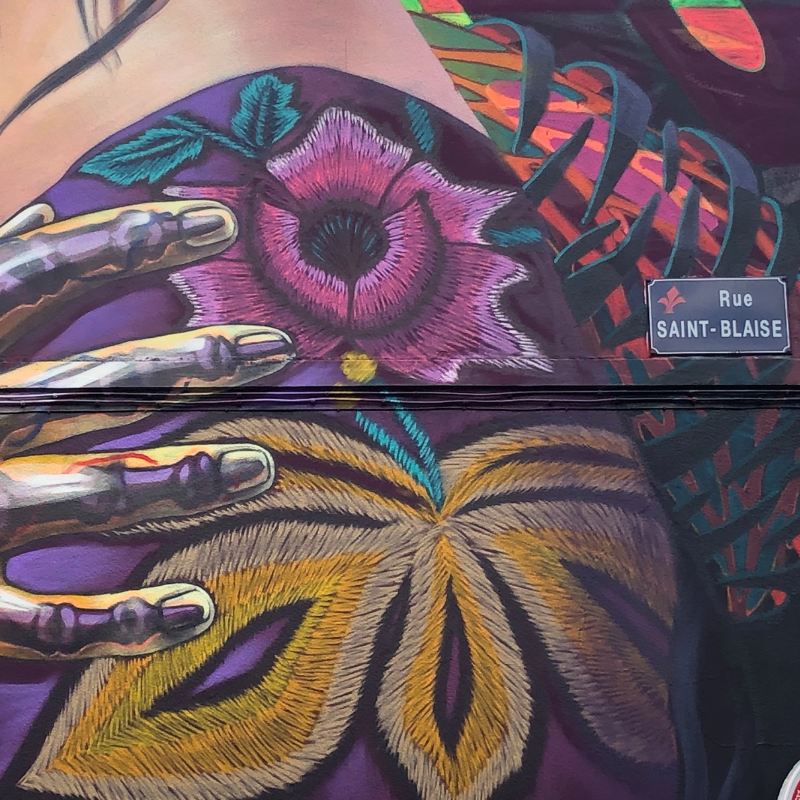 Fresque murale dans le Vieux-Lille. 