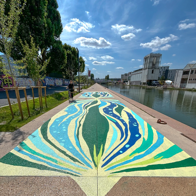 Street Art Avenue, au nord de Paris. 