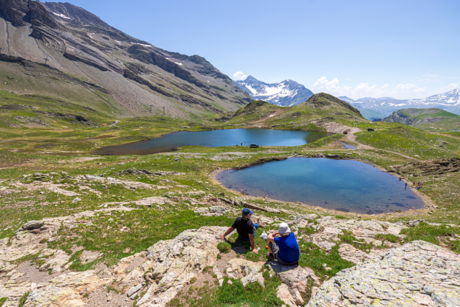 Les lacs les Jumeaux à Orcières Merlette, dans les Alpes du Sud.