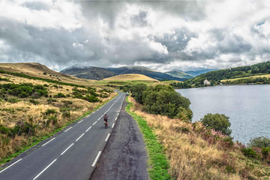 Lac du Guéry, sur la route du Mont Dore, en Auvergne.