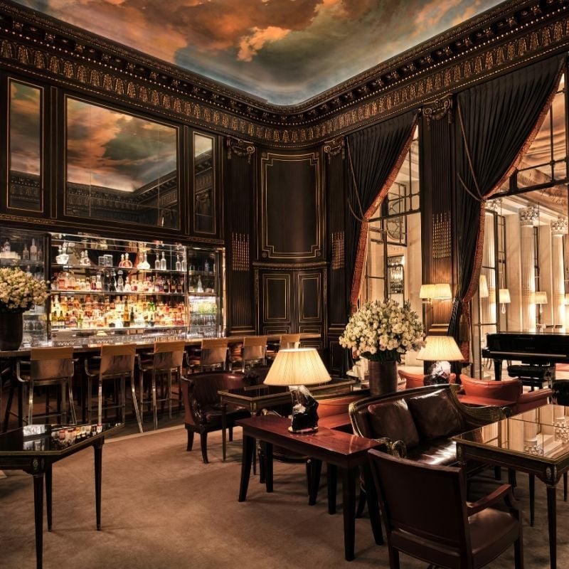Bar 228 in hotel Le Meurice in Parijs.