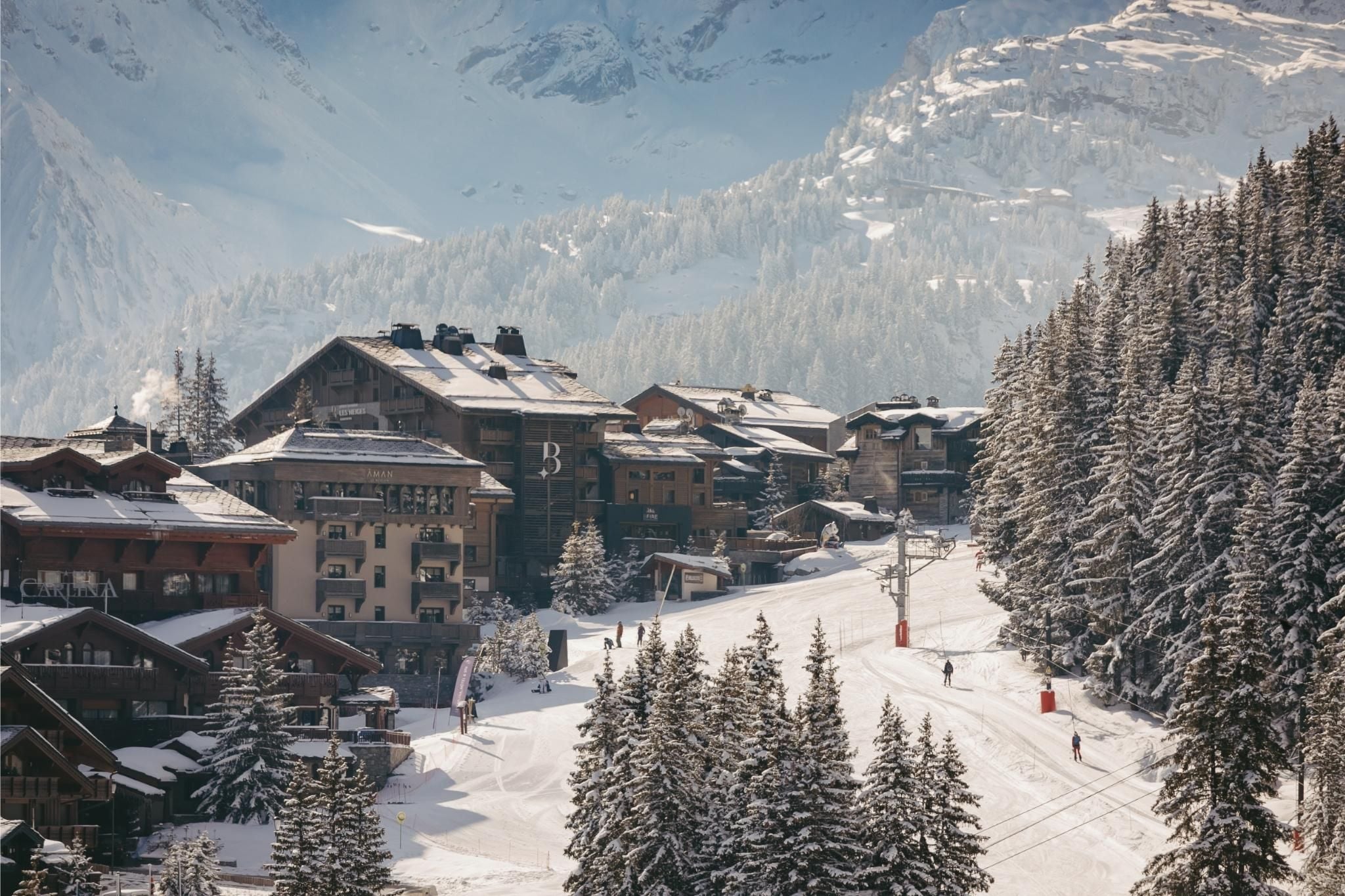L'Hôtel Fouquet's Courchevel, dans les Alpes.