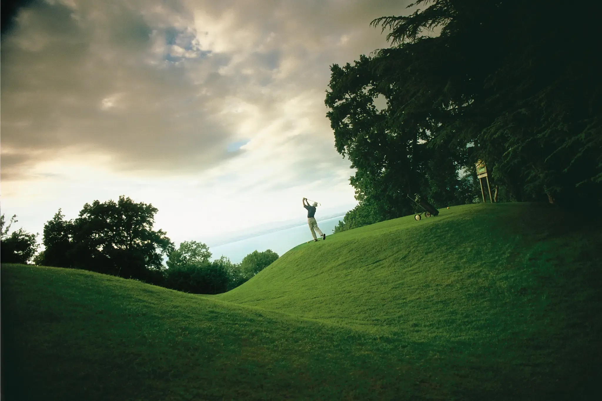 Evian Masters Golf Club, au bord du Lac Léman, dans les Alpes.