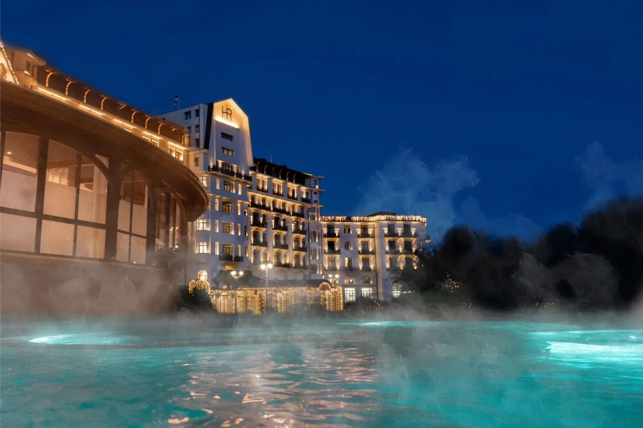 Spa de l'Hôtel Royal d'Evian, dans les Alpes.