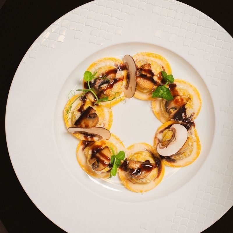 Plato de agnolotti