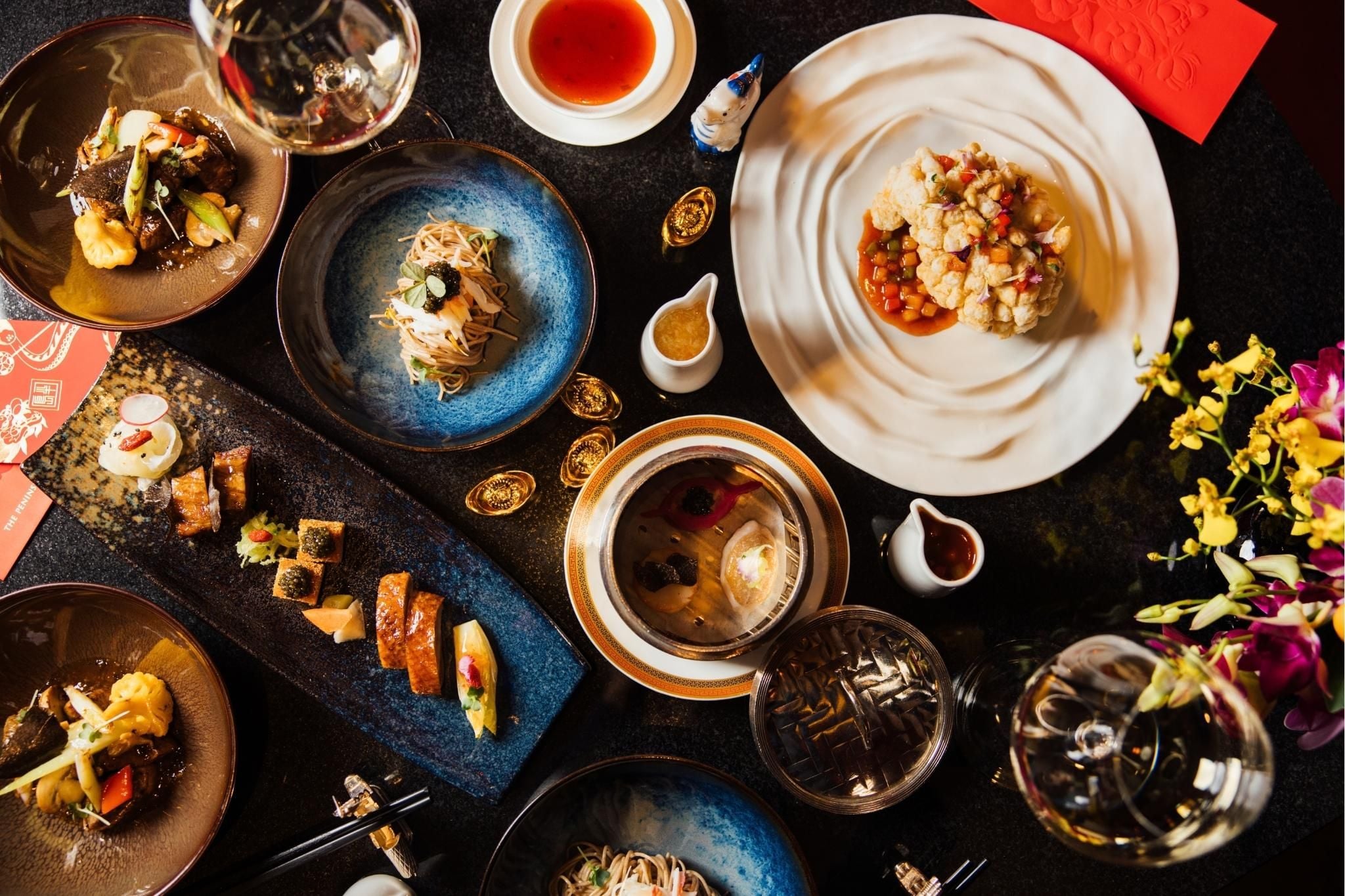 Brunch au restaurant Lili, à l'hôtel Peninsula Paris.