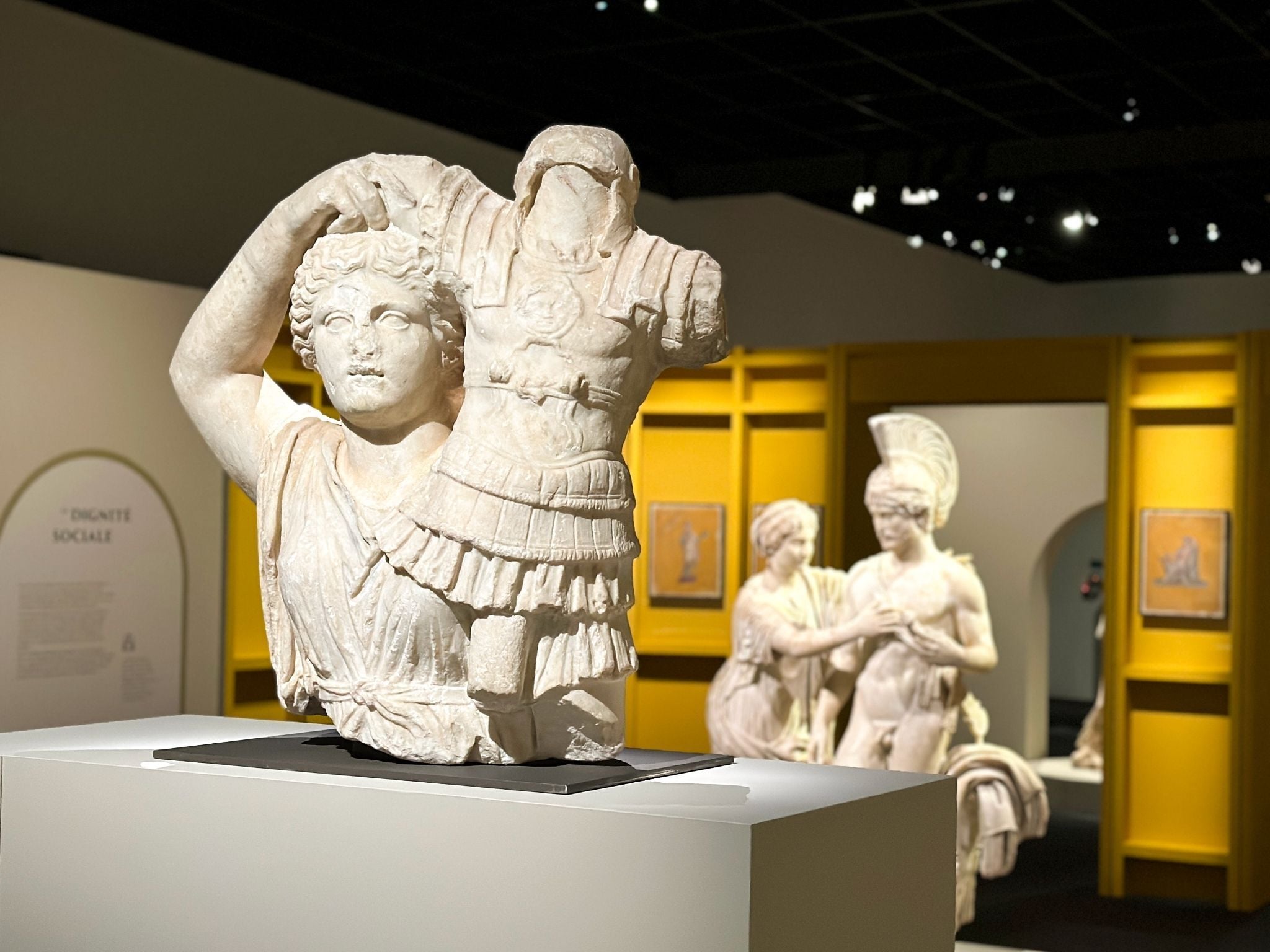 Exposition "L’art romain du Louvre" au musée de la Romanité à Nîmes, en Occitanie.
