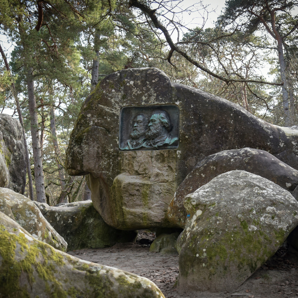 Forêt de Barbizon, vlak bij Parijs. 