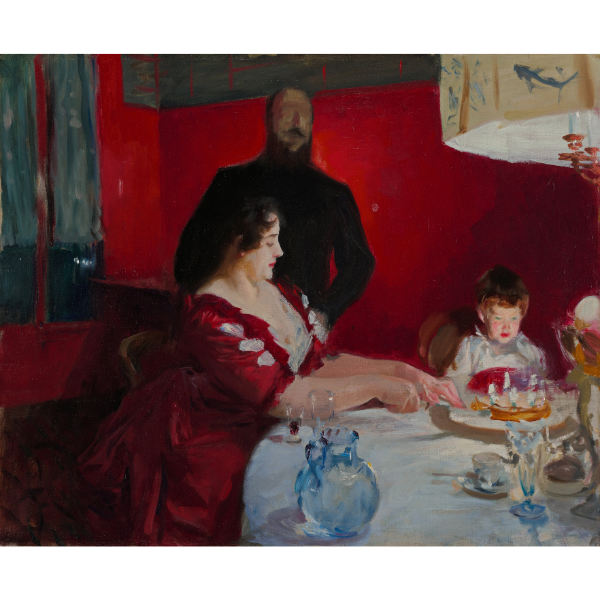 John Singer Sargent (1856-1925), Fête familiale dit aussi La Fête d’anniversaire, 1885. Huile sur toile 61 × 73,7 cm Minneapolis Institute of Art, Fonds Ethel Morrison Van Derlip et Fonds John R. Van Derlip Photo : Minneapolis Institute of Art.