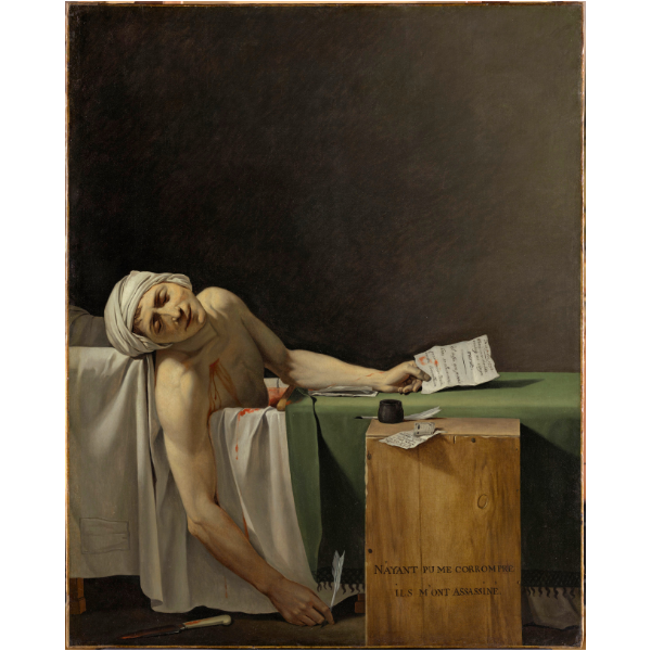 Marat assassiné, GrandPalaisRmn (musée du Louvre), Mathieu Rabeau.