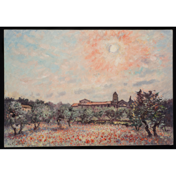 HAMBOURG, André Juin à Saint-Rémy, 1980, huile sur toile.