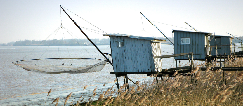 Estuaire de la Gironde, au nord de Bordeaux.
