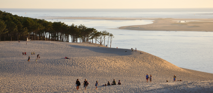 la dune du Pilat, au sud de Bordeaux.
