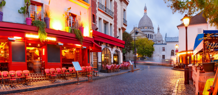 Plaza del Tertre en Montmartre.