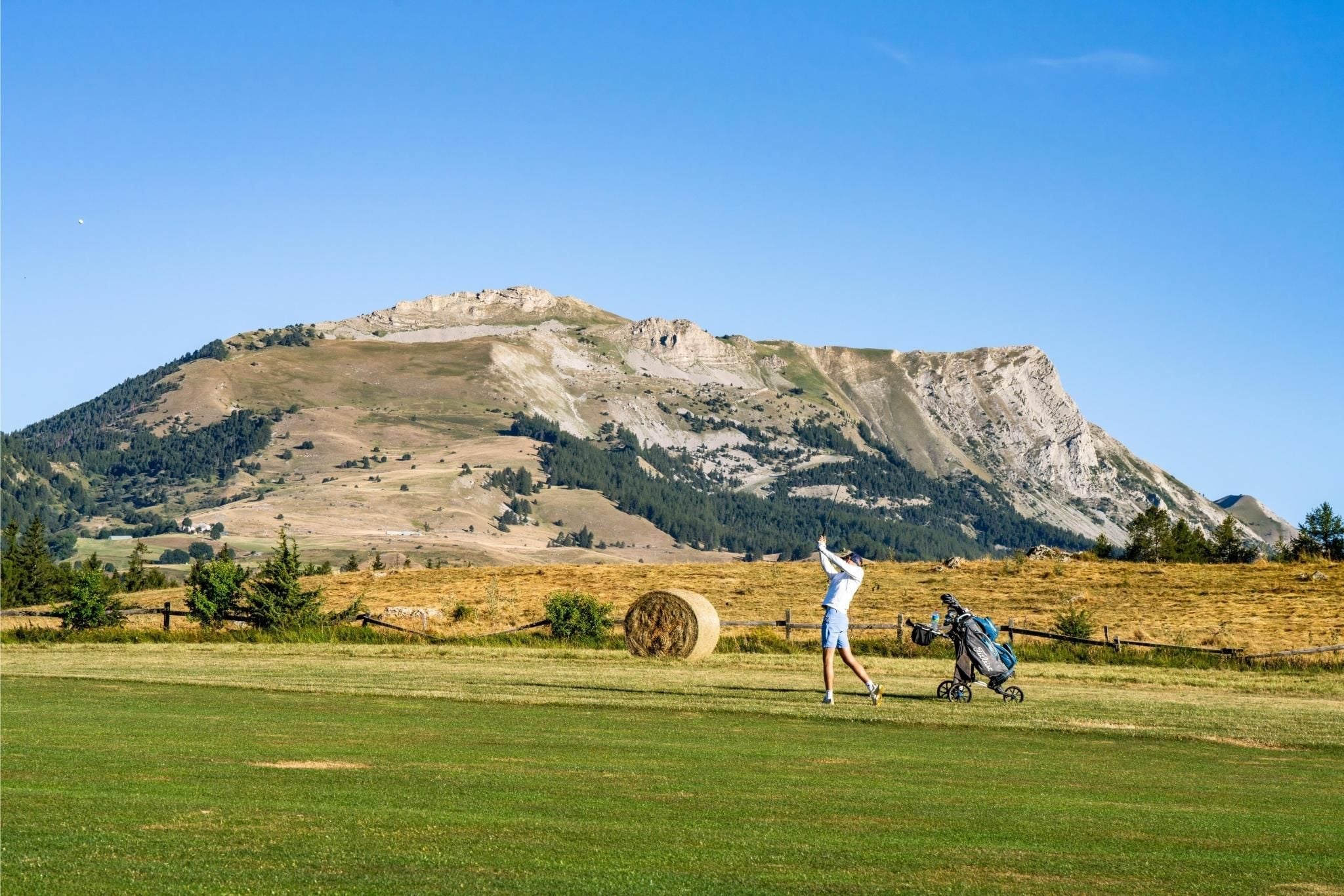 Golf de Gap-Bayard in de Zuidelijke Franse Alpen.