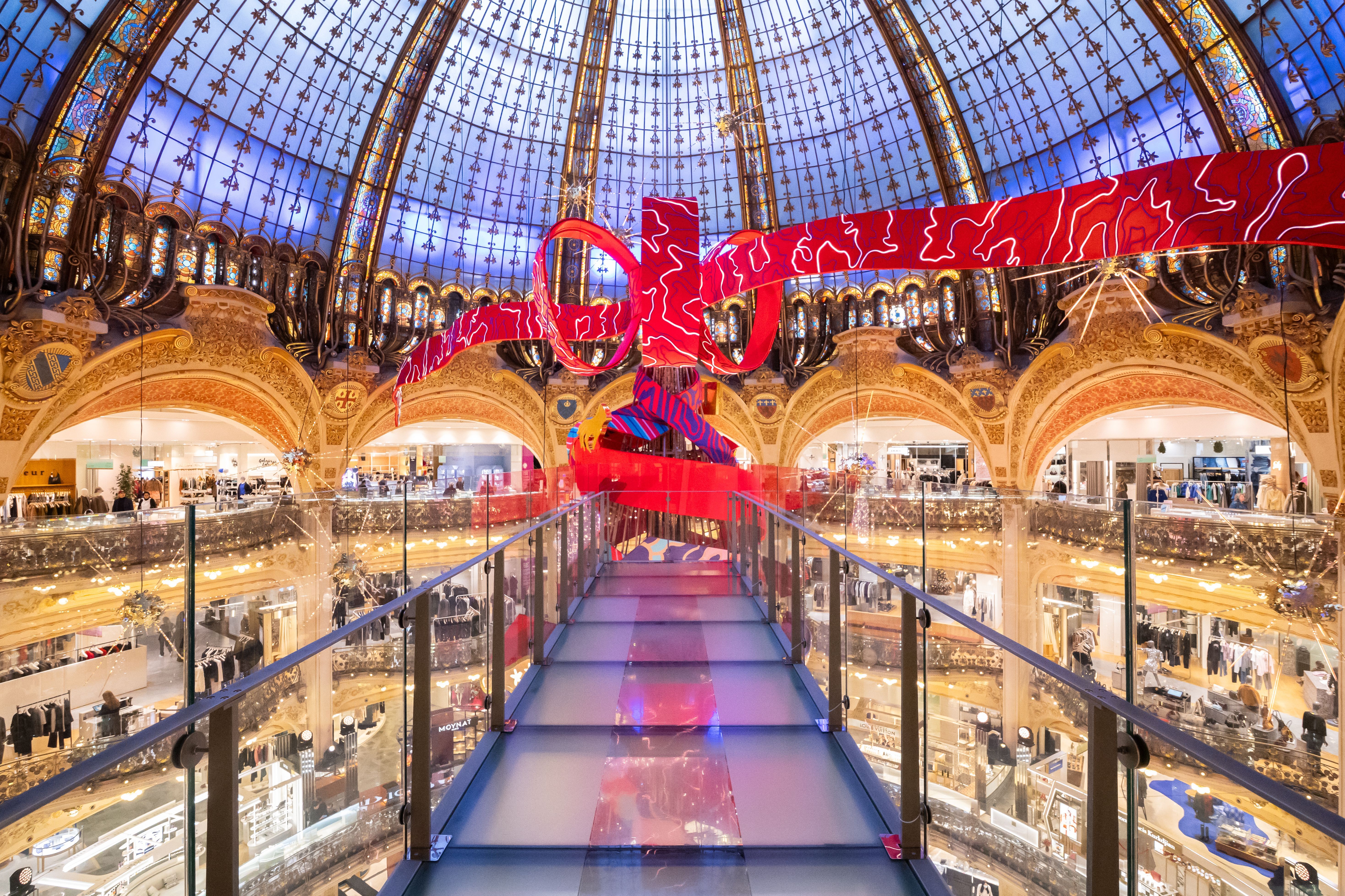 Le Galeries Lafayette a Natale