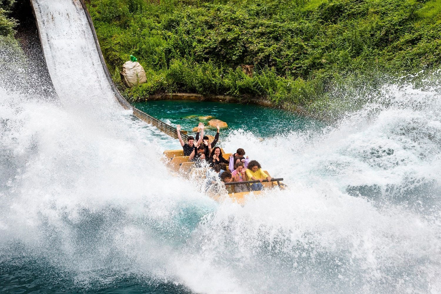 De Grand Splash in het Parc Astérix.