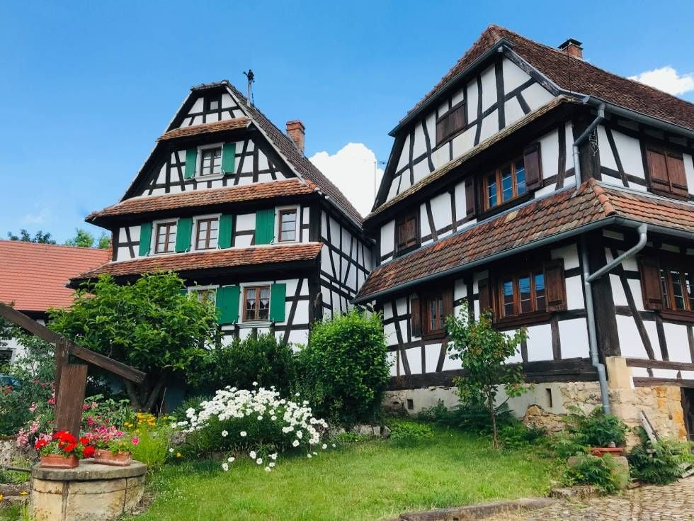 Hunspach im Norden des Elsass, eines der schönsten Dörfer Frankreichs